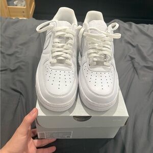 White Nike Air Force 1s